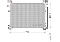 Condenser, air conditioning DCN51020 Denso
