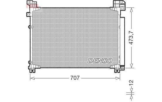 Condenser, air conditioning DCN51020 Denso