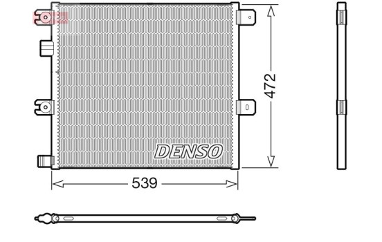 Condenser, air conditioning DCN99077 Denso