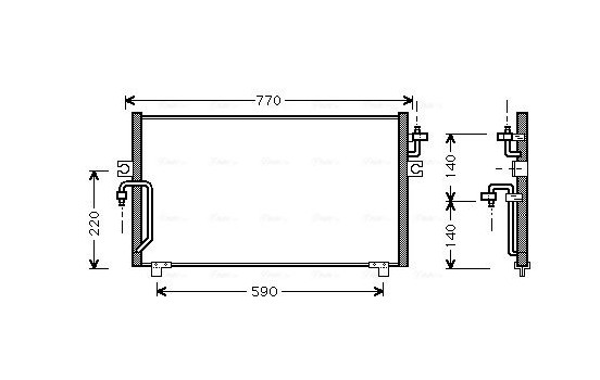 Condenser, air conditioning DN5182 Ava Quality Cooling
