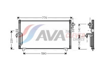 Condenser, air conditioning DN5182 Ava Quality Cooling
