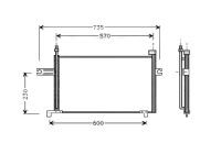 Condenser, air conditioning DN5194 Ava Quality Cooling