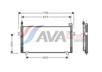 Condenser, air conditioning DN5197 Ava Quality Cooling