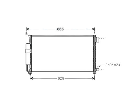 Condenser, air conditioning DN5251D Ava Quality Cooling