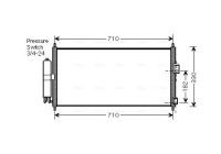 Condenser, air conditioning DN5270D Ava Quality Cooling