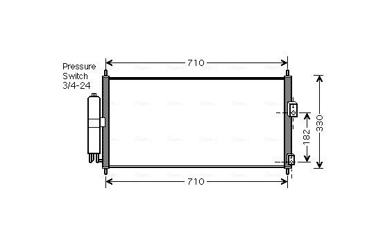 Condenser, air conditioning DN5270D Ava Quality Cooling