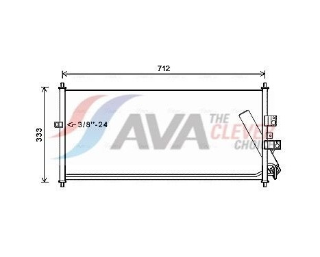 Condenser, air conditioning DN5277D Ava Quality Cooling