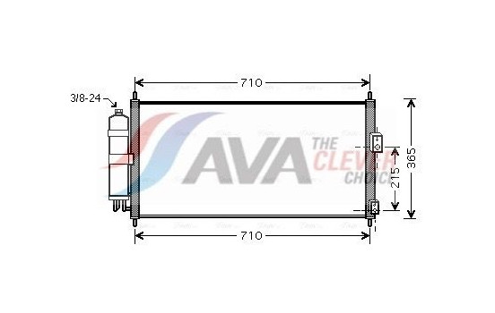 Condenser, air conditioning DN5311D Ava Quality Cooling