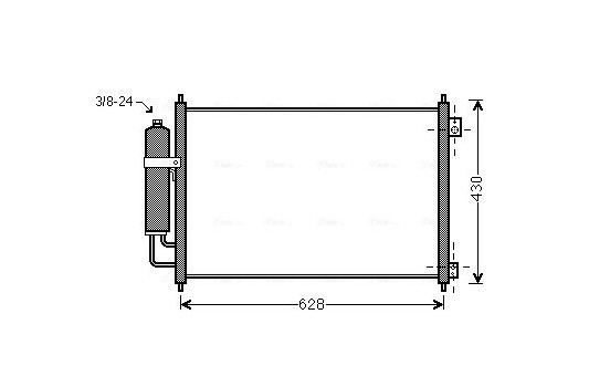 Condenser, air conditioning DN5328D Ava Quality Cooling