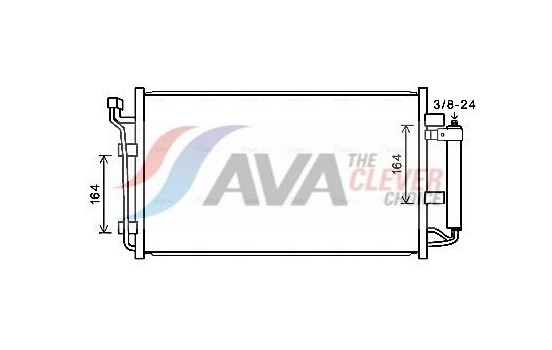 Condenser, air conditioning DN5387D Ava Quality Cooling