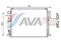 Condenser, air conditioning DN5398D Ava Quality Cooling