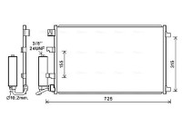 Condenser, air conditioning DN5420D Ava Quality Cooling