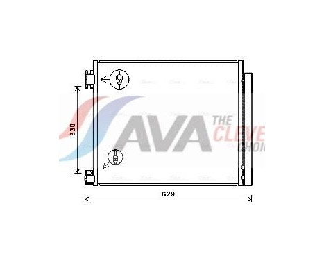 Condenser, air conditioning DN5422D Ava Quality Cooling, Image 2