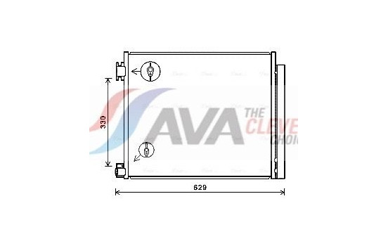 Condenser, air conditioning DN5422D Ava Quality Cooling, Image 2