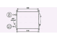Condenser, air conditioning DN5436D Ava Quality Cooling