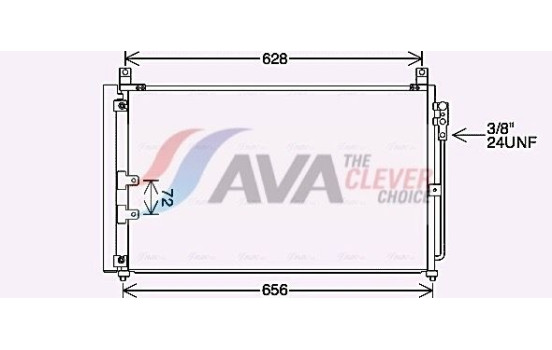 Condenser, air conditioning DN5448D Ava Quality Cooling