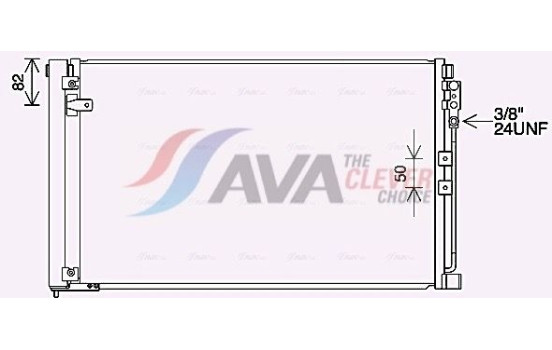 Condenser, air conditioning DN5452D Ava Quality Cooling