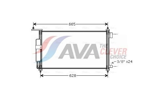 Condenser, air conditioning DNA5332D Ava Quality Cooling