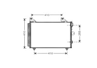Condenser, air conditioning DU5056D Ava Quality Cooling