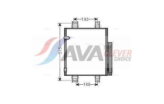 Condenser, air conditioning DU5062D Ava Quality Cooling, Image 2