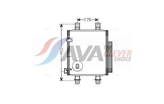Condenser, air conditioning DU5072D Ava Quality Cooling, Image 2