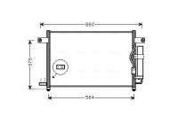 Condenser, air conditioning DW5049D Ava Quality Cooling