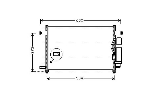 Condenser, air conditioning DW5049D Ava Quality Cooling