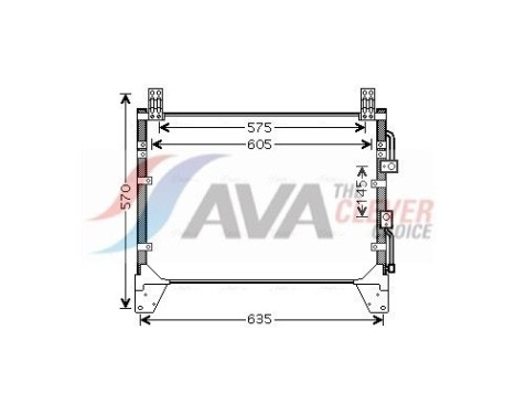 Condenser, air conditioning DW5083 Ava Quality Cooling