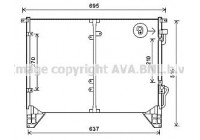 Condenser, air conditioning DW5116 Ava Quality Cooling