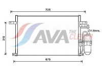 Condenser, air conditioning DW5137D Ava Quality Cooling