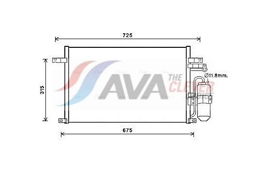 Condenser, air conditioning DW5137D Ava Quality Cooling