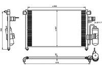 Condenser, air conditioning EASY FIT 350016 NRF