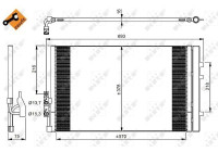 Condenser, air conditioning EASY FIT 350036 NRF