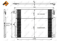 Condenser, air conditioning EASY FIT 350038 NRF