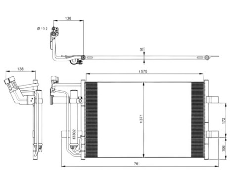 Condenser, air conditioning EASY FIT 350039 NRF, Image 7