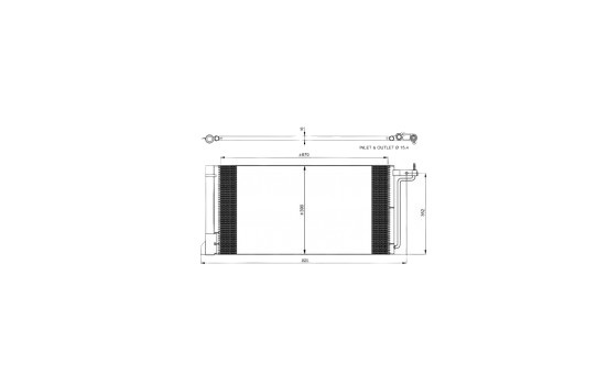 Condenser, air conditioning EASY FIT 350051 NRF, Image 2