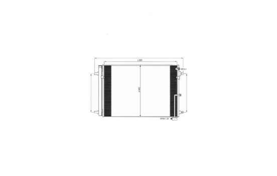 Condenser, air conditioning EASY FIT 350059 NRF, Image 2