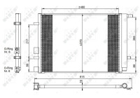 Condenser, air conditioning EASY FIT 350095 NRF