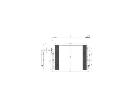 Condenser, air conditioning EASY FIT 350217 NRF, Image 5