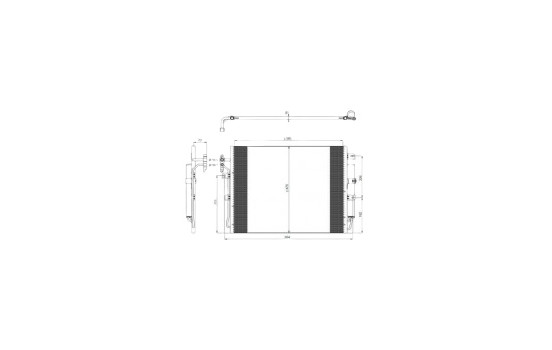 Condenser, air conditioning EASY FIT 350217 NRF, Image 5