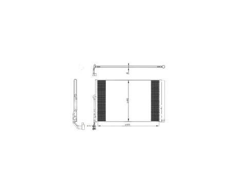 Condenser, air conditioning EASY FIT 350324 NRF, Image 5
