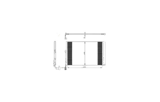 Condenser, air conditioning EASY FIT 350324 NRF, Image 5