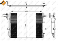 Condenser, air conditioning EASY FIT 350330 NRF