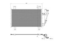 Condenser, air conditioning EASY FIT 350361 NRF