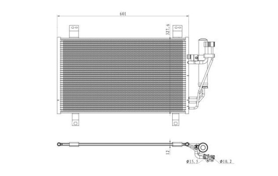Condenser, air conditioning EASY FIT 350361 NRF