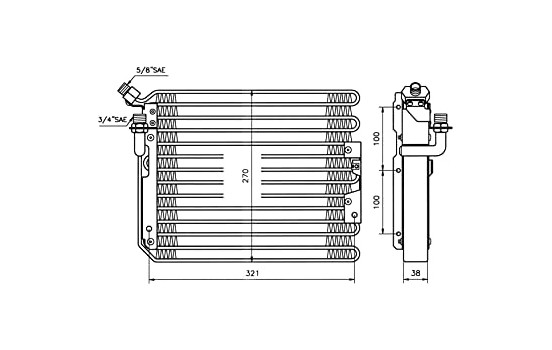 Condenser, air conditioning EASY FIT 35037 NRF, Image 2
