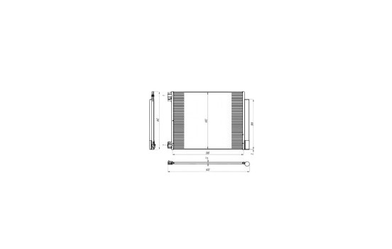 Condenser, air conditioning EASY FIT 350393 NRF, Image 3