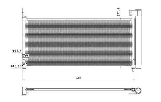 Condenser, air conditioning EASY FIT 350423 NRF