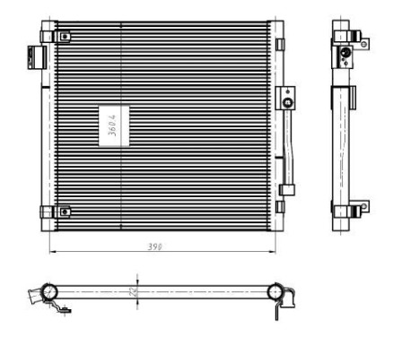 Condenser, air conditioning EASY FIT 350447 NRF