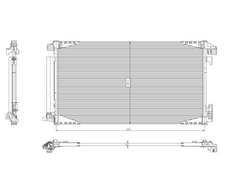 Condenser, air conditioning EASY FIT 350455 NRF, Image 5